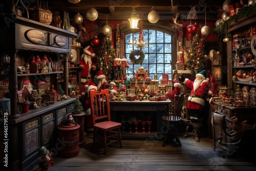 A peek inside Santa's workshop, where toys come to life with a touch of holiday magic © Gbor