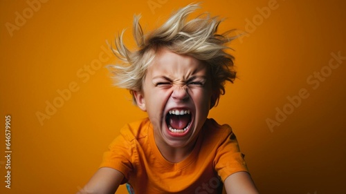 portrait of a child screaming © Karen