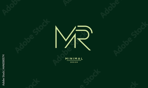 Alphabet Icon Logo Letter MR