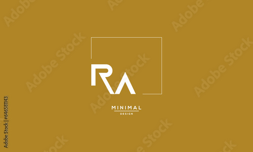 Alphabet Icon Logo Letter RA