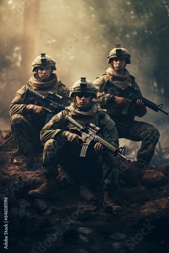 movie poster with three veteran special forces soldiers