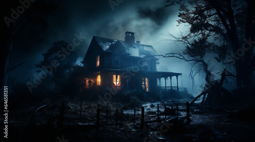 haunted house in the woods © Milan