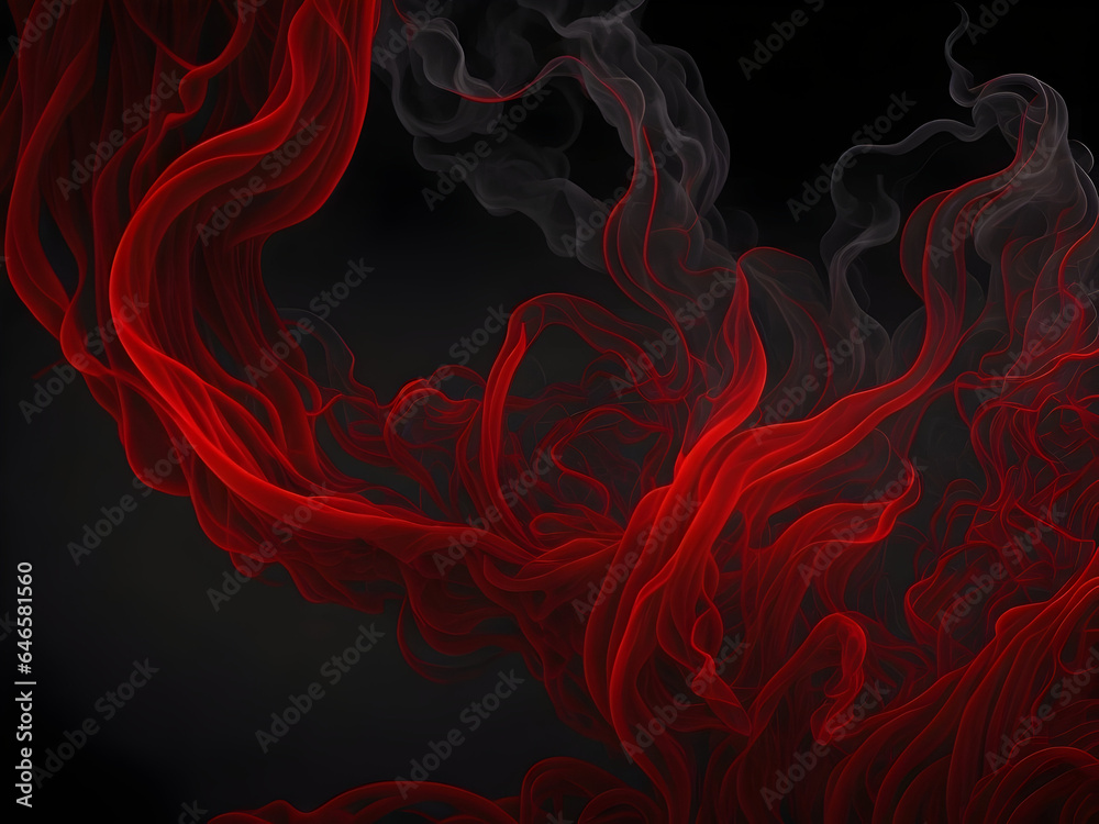 Smoke background red and black smoke full HD quality image, ai generative image Smoke background red and black smoke full HD quality image, ai generative image
