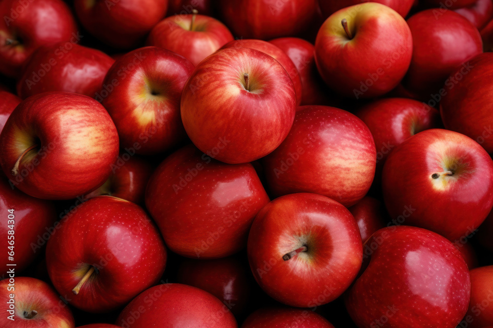 Red apples at local farmer market Red apples at local farmer market