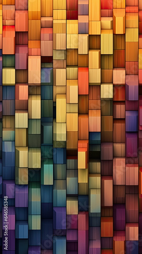 Abstract Backgroun in the style of carved wood blocks  AI Generated