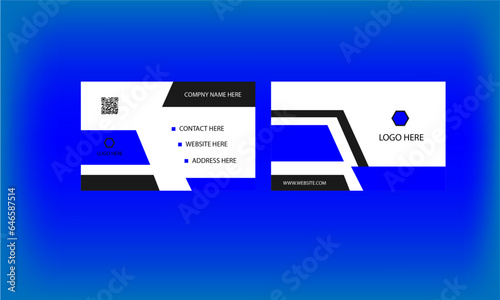  Uncommon creative modern double sided professional business card and mok up tamplate.