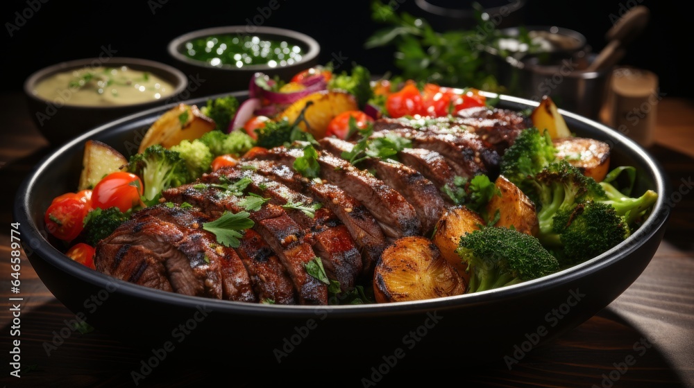 lamb chops with vegetables lamb chops with vegetables