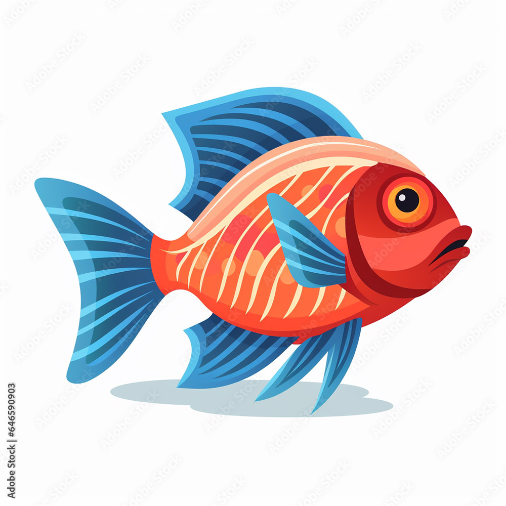 Goldfish drawing for greeting card templates