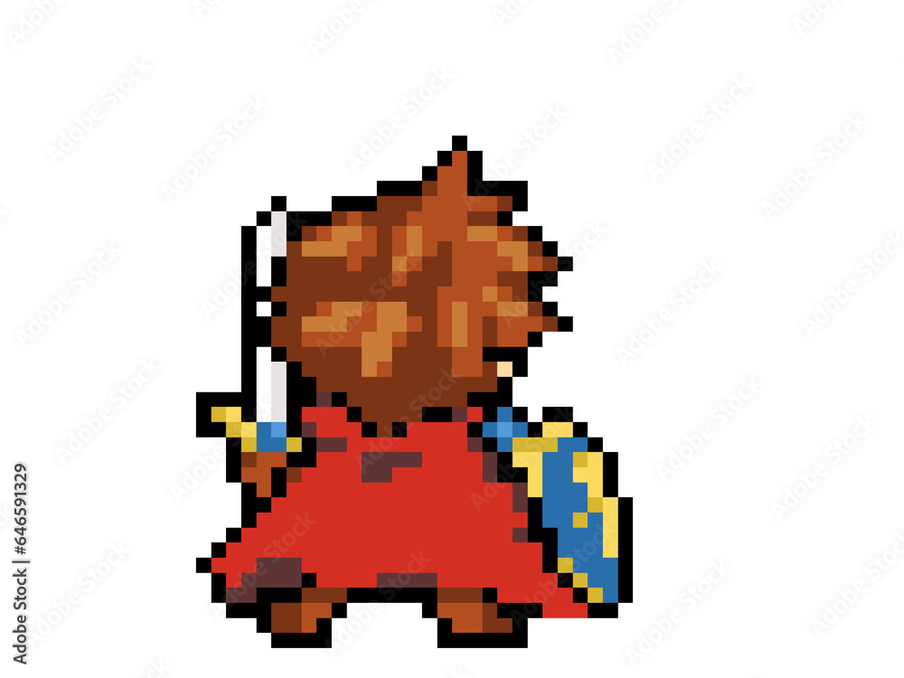 ドット絵 立ち向かう勇者 ドット絵 立ち向かう勇者