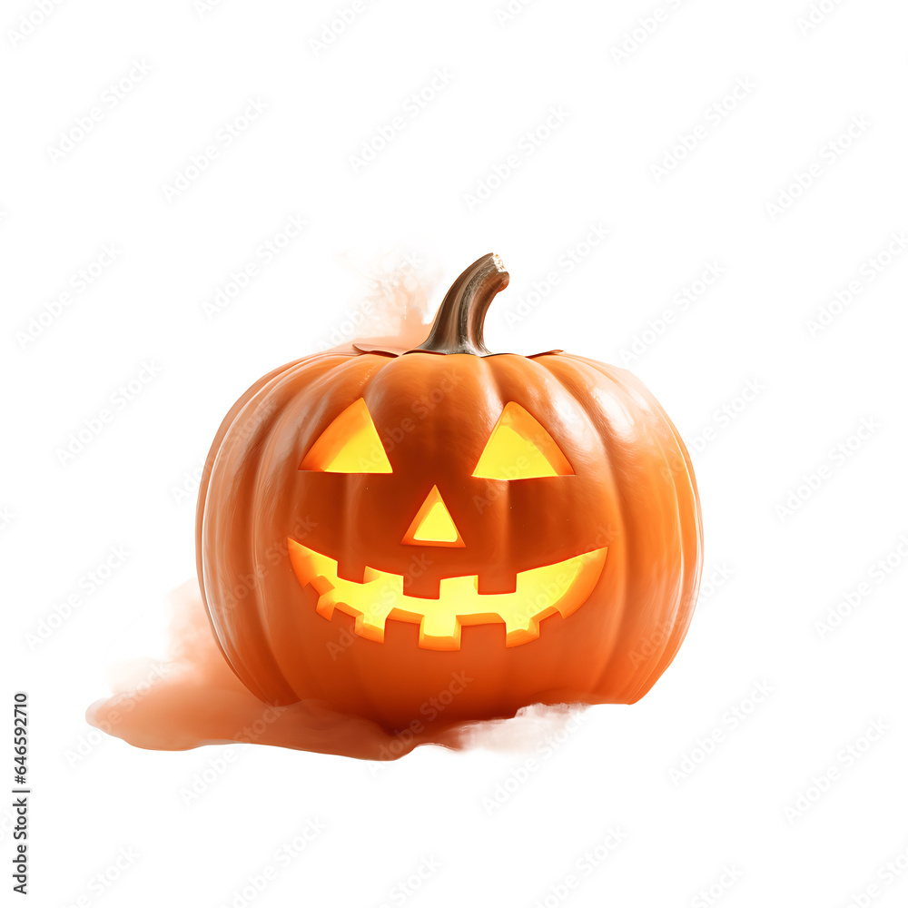 Fototapeta premium Halloween pumpkin, no background