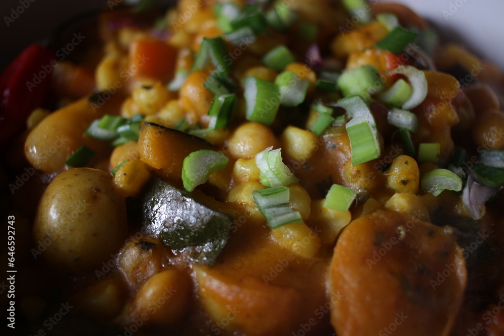 vegan stew with organic ingredients vegan stew with organic ingredients