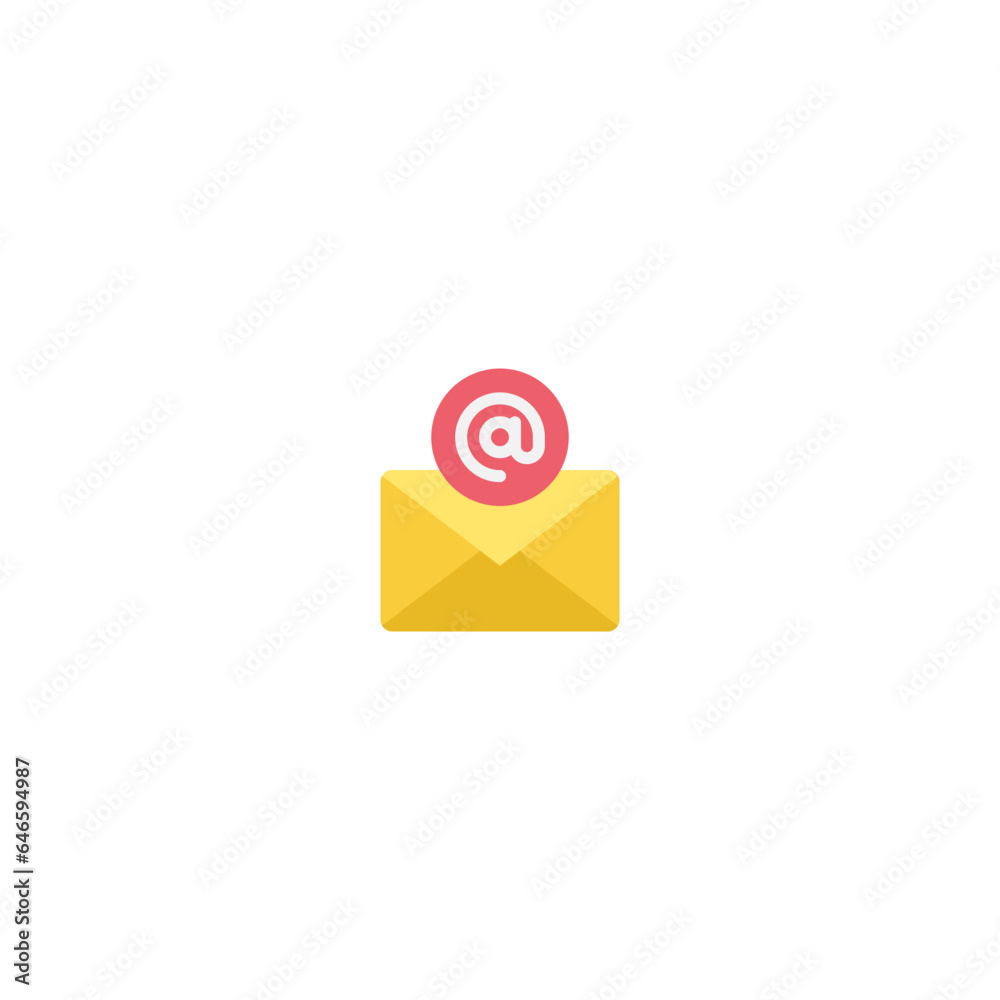 Email mail address flat Icon, Logo, and illustration Vector Email mail address flat Icon, Logo, and illustration Vector