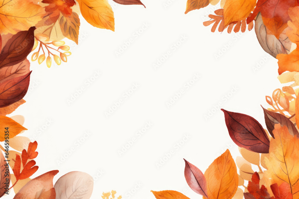 Yellow autumn leaves frame with space for text. Yellow autumn leaves frame with space for text.