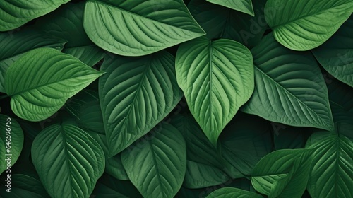 Wallpaper Mural Fresh Green Foliage: Close-up Detail of Botany in Nature's Pattern Torontodigital.ca