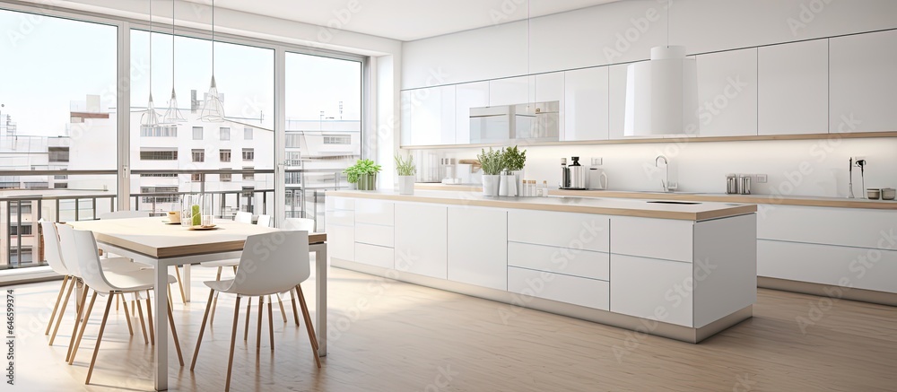 New apartment's white kitchen. New apartment's white kitchen.