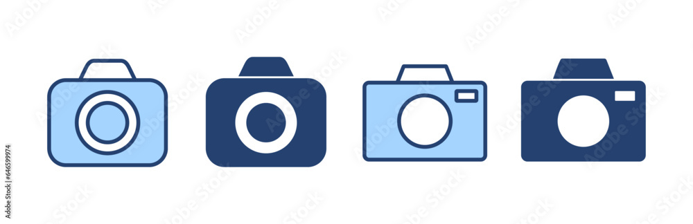 Camera icon vector. photo camera sign and symbol. photography icon. Camera icon vector. photo camera sign and symbol. photography icon.