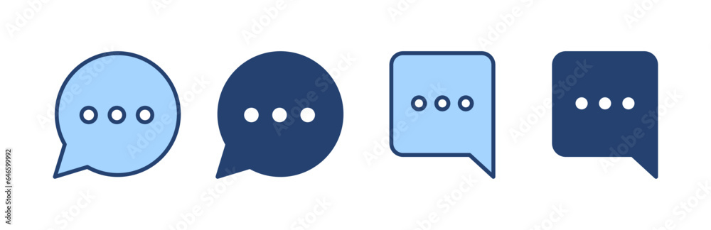 Chat icon vector. speech bubble sign and symbol. comment icon. message Chat icon vector. speech bubble sign and symbol. comment icon. message