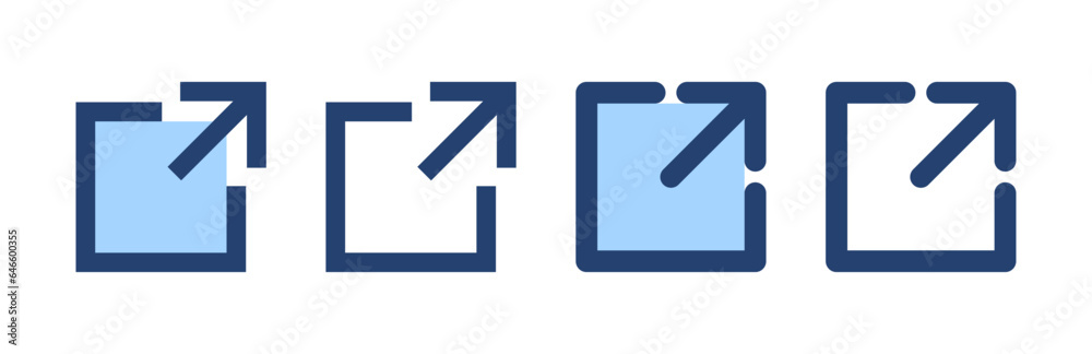External link icon vector. link sign and symbol. hyperlink symbol External link icon vector. link sign and symbol. hyperlink symbol