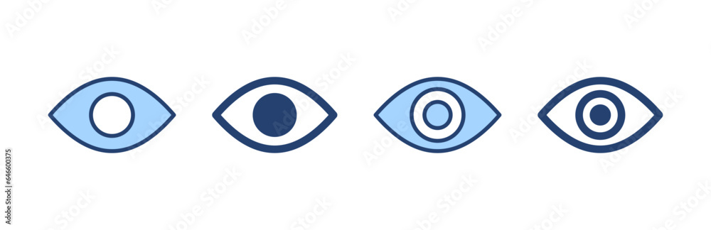 Eye icon vector. Eye sign and symbol. Look and Vision icon. Eye icon vector. Eye sign and symbol. Look and Vision icon.