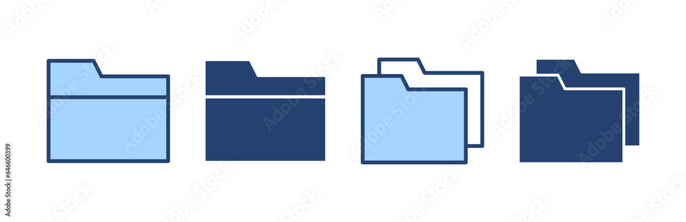 Folder icon vector. folder sign and symbol Folder icon vector. folder sign and symbol