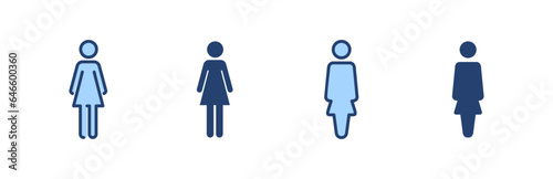 Female icon vector. woman sign and symbol