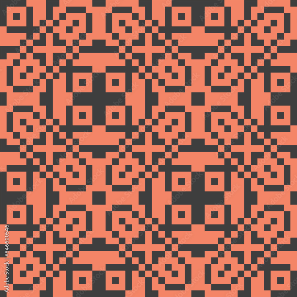 Fototapeta premium Pixel abstract pattern