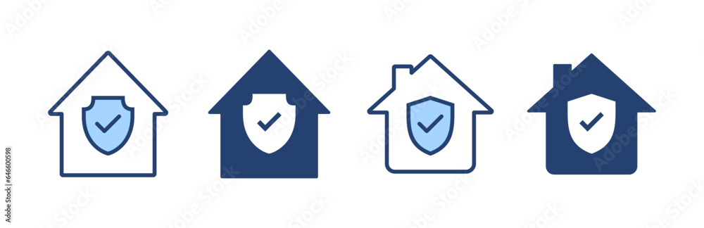 home insurance icon vector. home protection sign and symbol home insurance icon vector. home protection sign and symbol