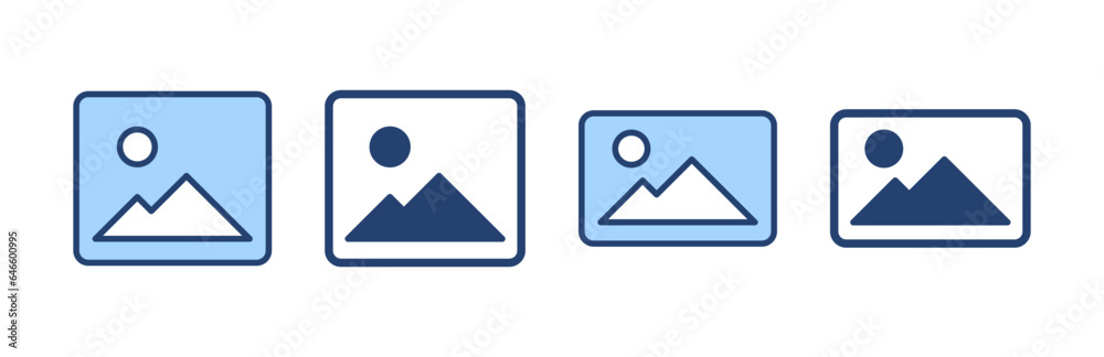 Picture icon vector. photo gallery sign and symbol. image icon Picture icon vector. photo gallery sign and symbol. image icon