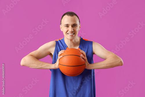 Young basketball player on ...