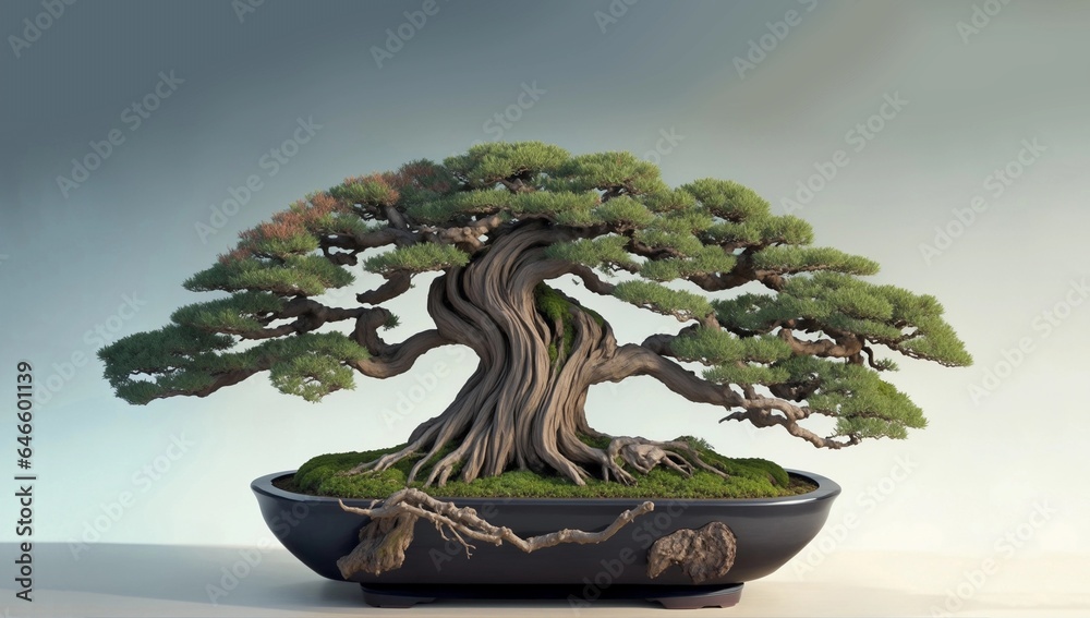 盆栽|Bonsai tree. Generative AI 盆栽|Bonsai tree. Generative AI