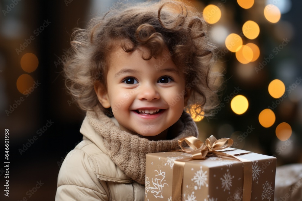 Portrait of a child, with selective focus and copy space Portrait of a child, with selective focus and copy space
