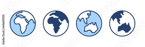 World map vector. Worldmap sign and symbol. Globe icon