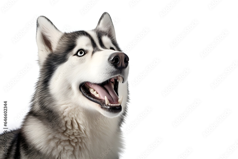 siberian husky dog on white background siberian husky dog on white background