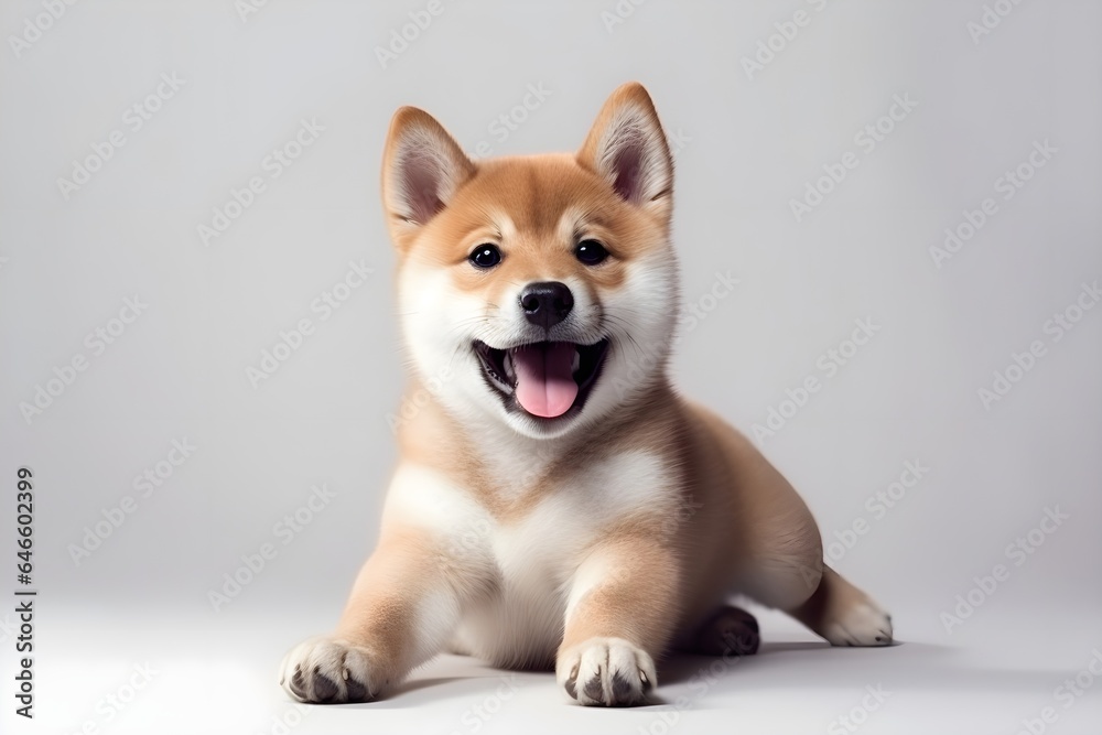 portrait of a shiba inu puppy portrait of a shiba inu puppy