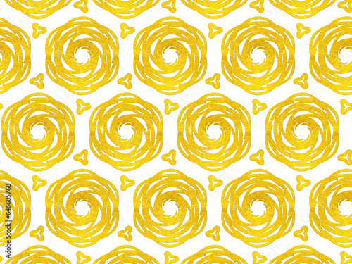 gold flower seamless pattern