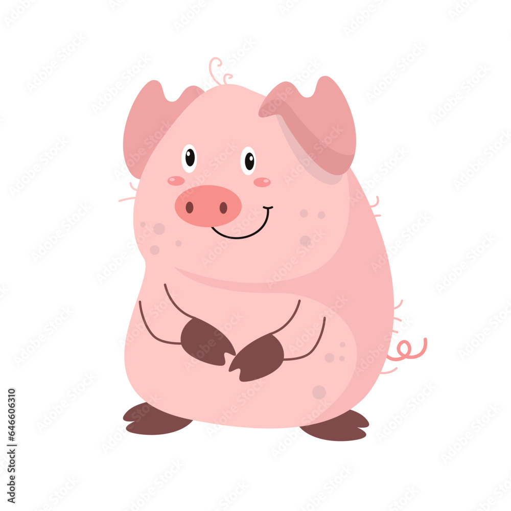 vector cute pig cartoon vector icon illustration vector cute pig cartoon vector icon illustration