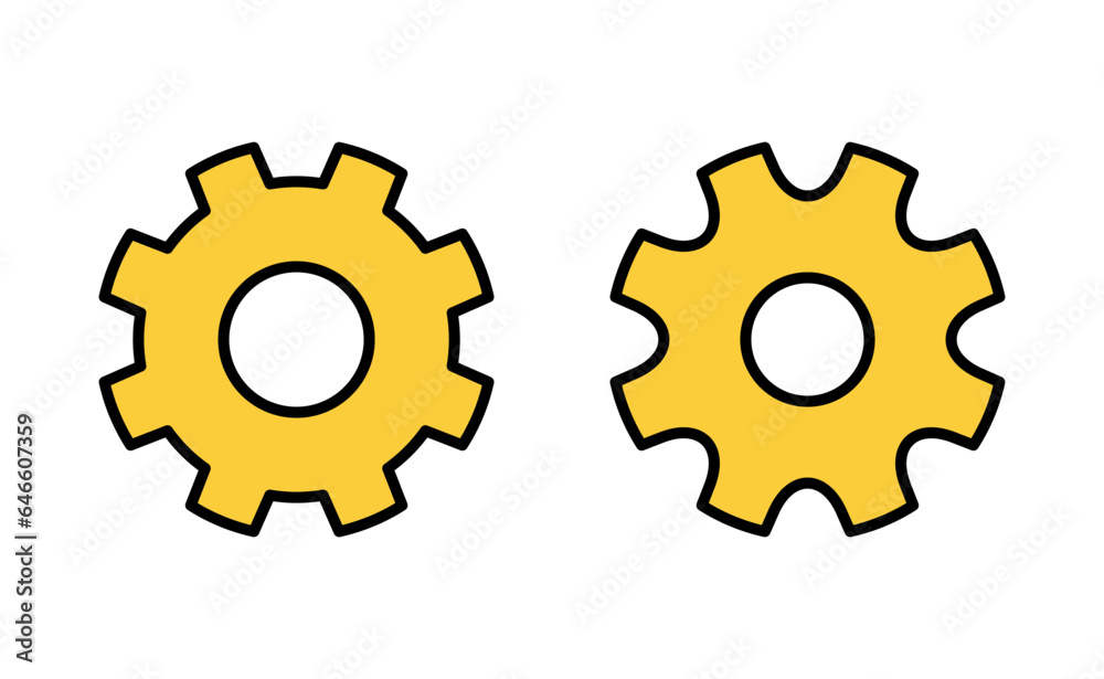 setting Icon set for web and mobile app. Cog settings sign and symbol. Gear Sign setting Icon set for web and mobile app. Cog settings sign and symbol. Gear Sign