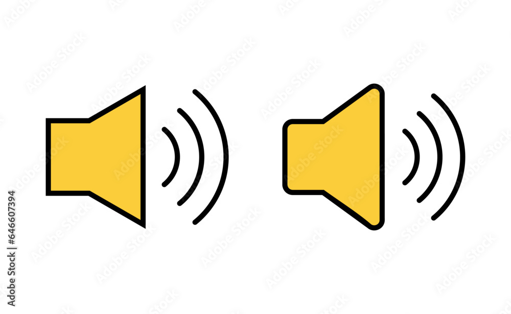 Speaker icon set for web and mobile app. volume sign and symbol. loudspeaker icon. sound symbol Speaker icon set for web and mobile app. volume sign and symbol. loudspeaker icon. sound symbol