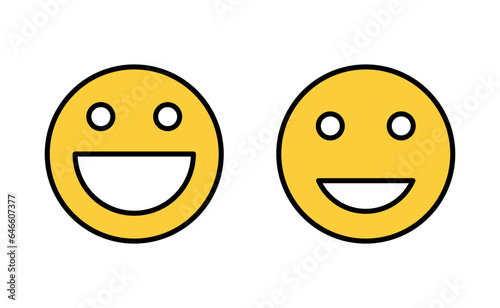 smile icon set for web and mobile app. smile emoticon icon. feedback sign and symbol