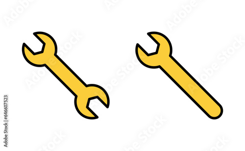 Wrench icon set for web and mobile app. repair icon. tools sign and symbol