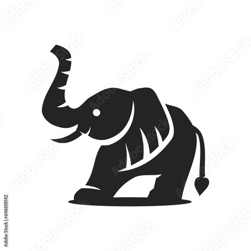 elephant logo template Isolated. Brand Identity. Icon Abstract Vector graphic