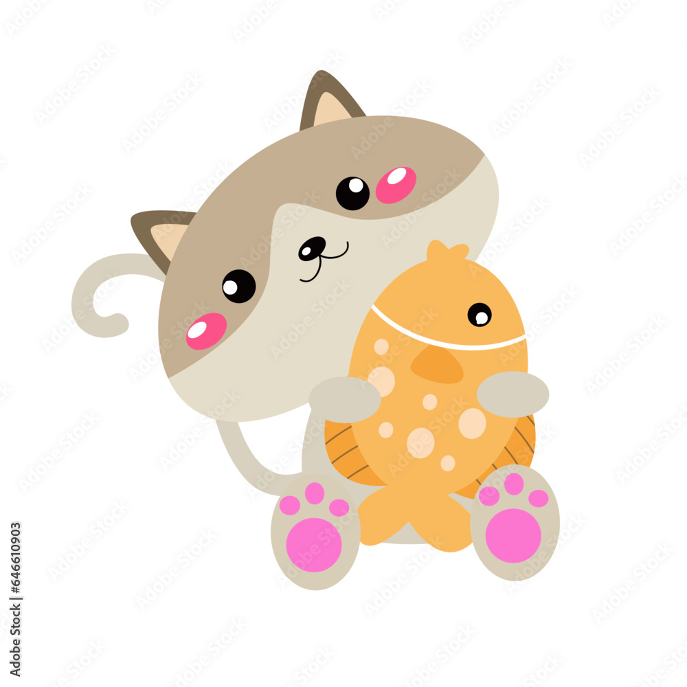 Cute Cat With Love Pose Cute Cat With Love Pose