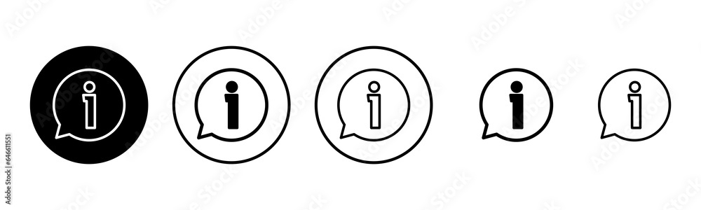 Information sign icon set illustration. about us sign and symbol. question mark icon Information sign icon set illustration. about us sign and symbol. question mark icon