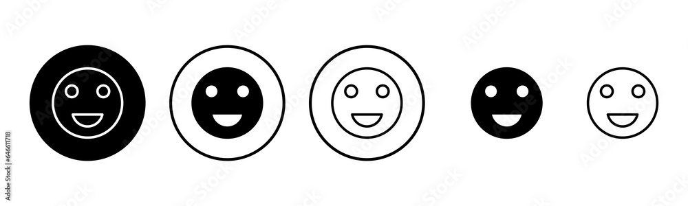 smile icon set illustration. smile emoticon icon. feedback sign and symbol smile icon set illustration. smile emoticon icon. feedback sign and symbol
