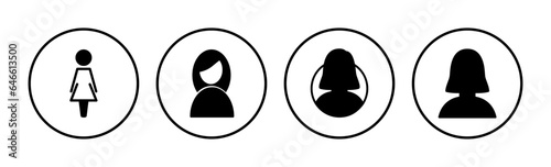 Female icon vector. toilet icon. restroom sign. gender