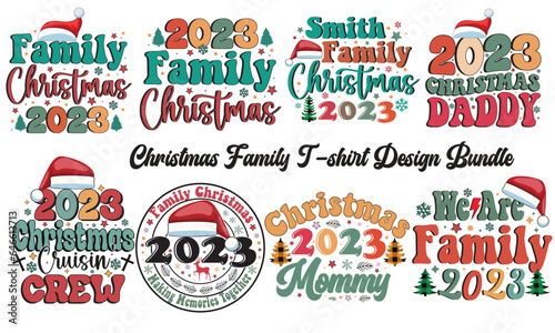 Christmas Family T-Shirt Design Bundle