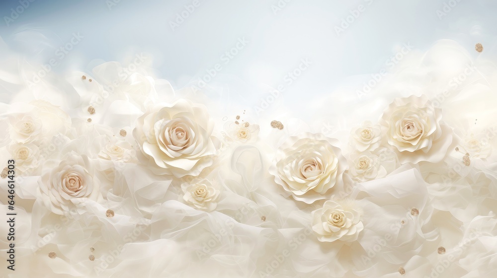Delicate natural floral background, floral mock up background, flowers in nature close-up with soft focus