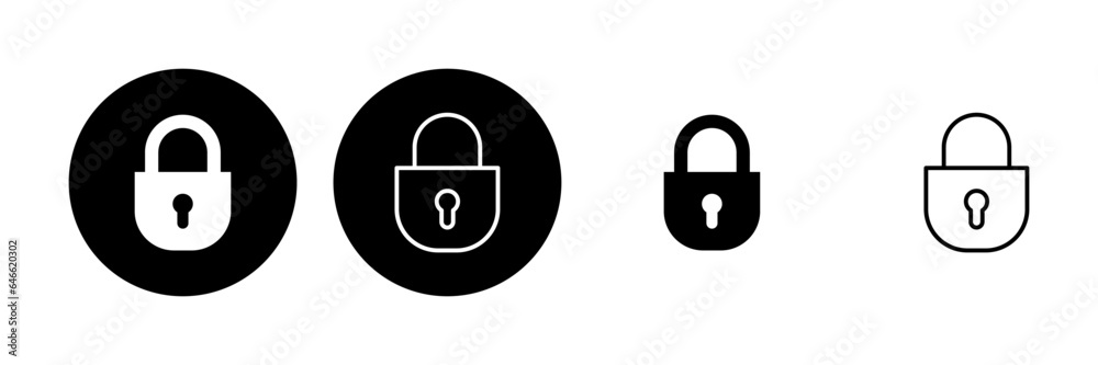 Lock icon set. Padlock icon vector. Encryption icon. Security symbol Lock icon set. Padlock icon vector. Encryption icon. Security symbol