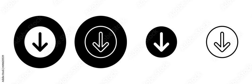 Download icon set. Download vector icon Download icon set. Download vector icon