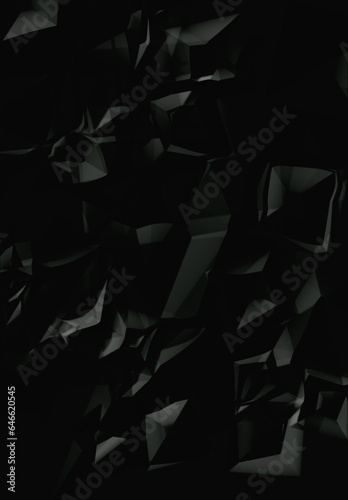 Black crumpled paper texture pattern. Rough grunge old blank. Image abstract background.